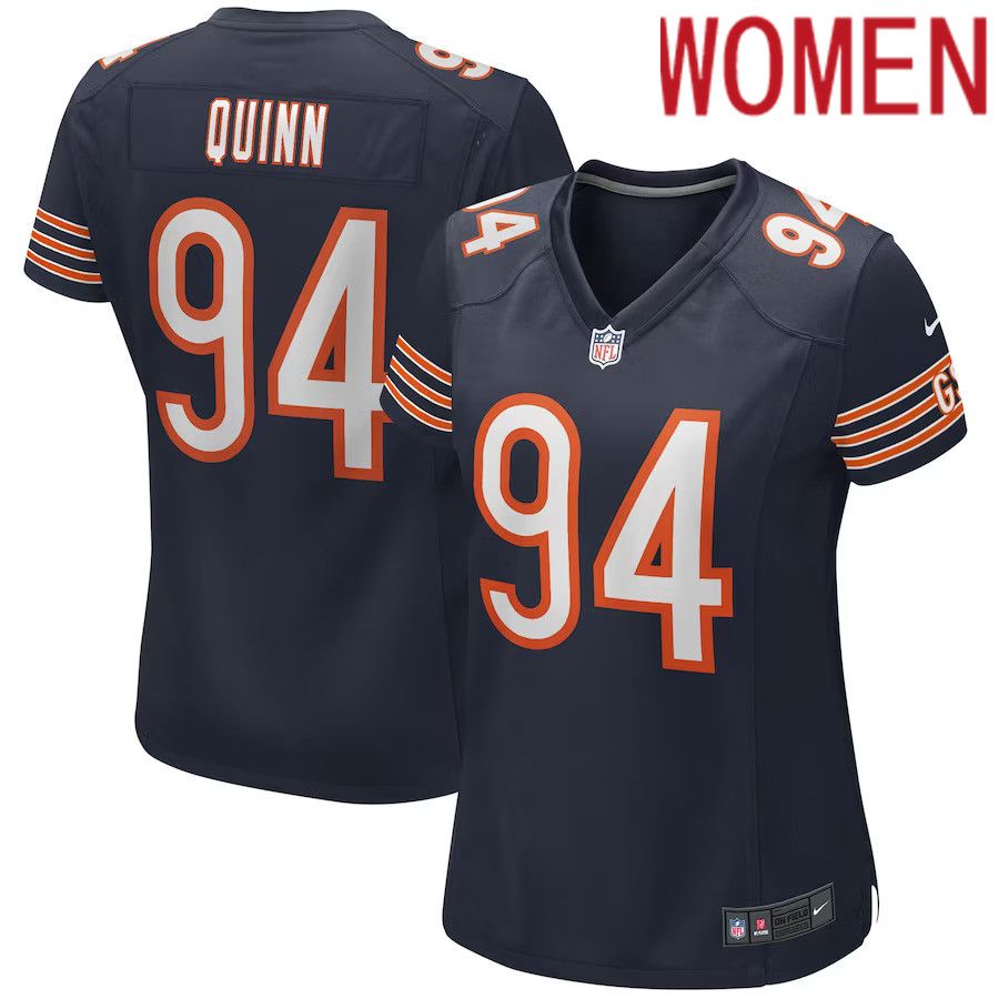 Women Chicago Bears #94 Robert Quinn Nike Navy Player Game NFL Jersey->women nfl jersey->Women Jersey